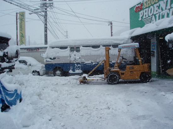 フォーク　除雪